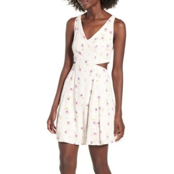 AFRM Lilac Floral Rayanna Minidress size XS - Picture 1 of 8